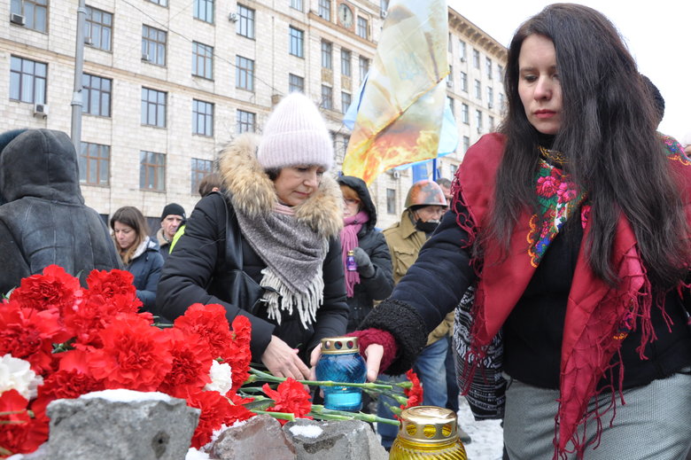 Память первых погибших Героев Небесной Сотни почтили в Киеве 22