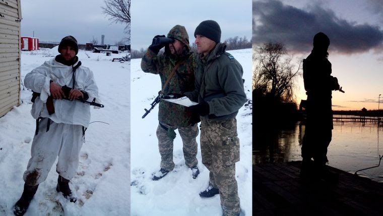 Максим Грищук во время участия в войне на Донбассе