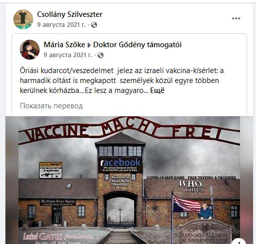 Пост про бессмысленность вакцинации