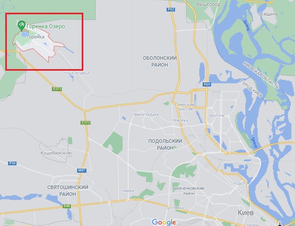 Инцидент произошел в Горенке.