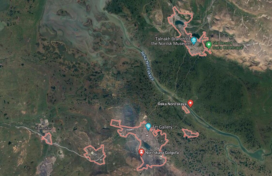 Руины Норильлага расположены в одном их самых загрязненных городов мира – Норильске (РФ)