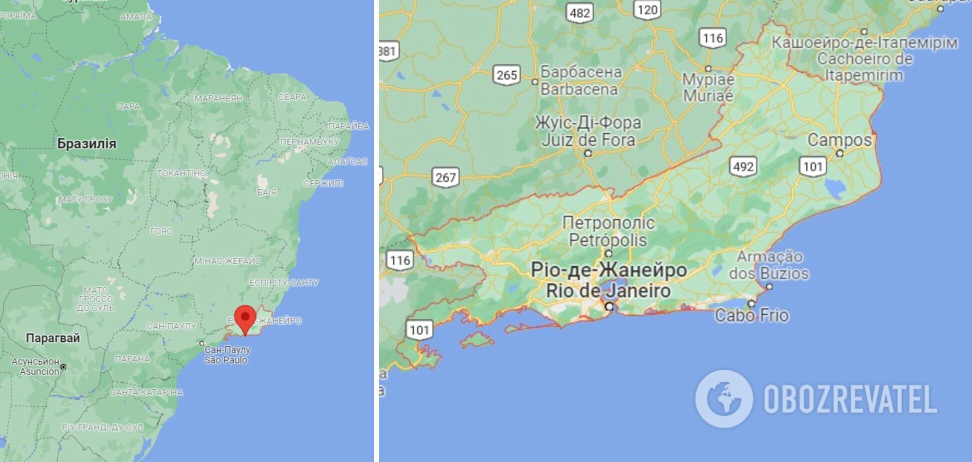 Стихия постигла штат Рио-де-Жанейро, Бразилия