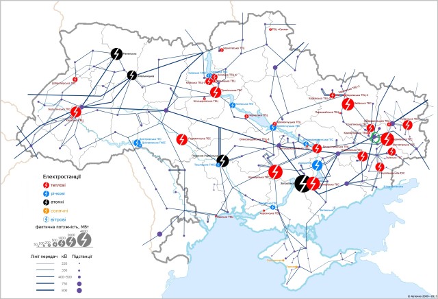 карта подстанций