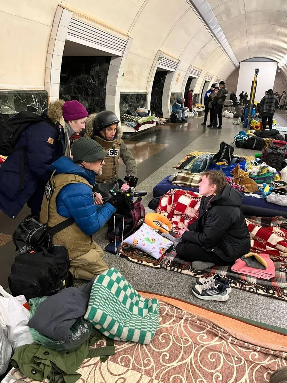 Иностранные журналисты.