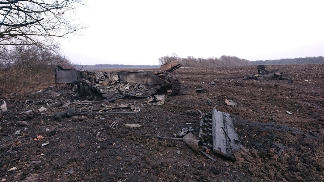 Разбитая российская техника, Сумы, Чернобаевка