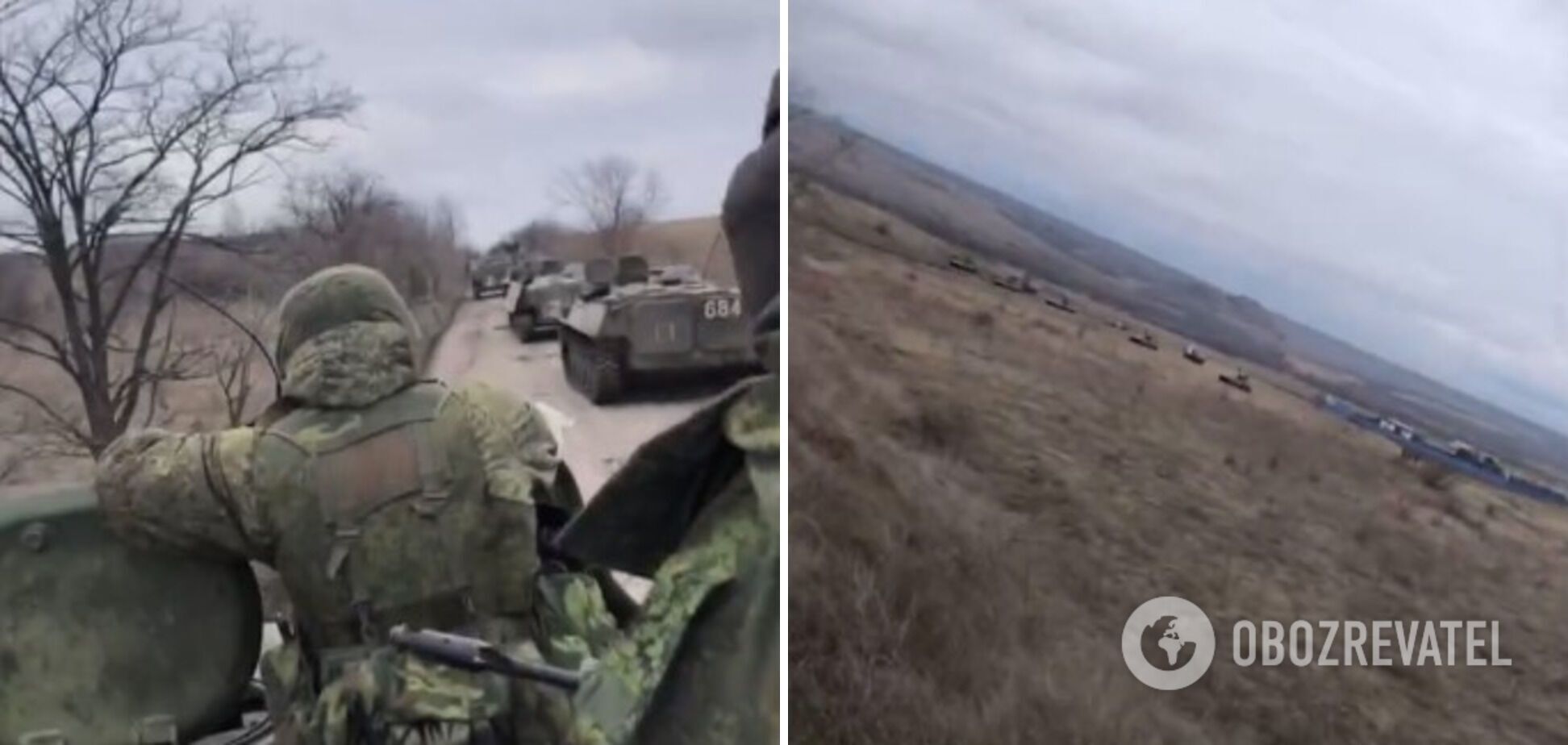 Оккупант продемонстрировал колонну техники РФ, которая ехала штурмовать Попасную dqxikeidqxidqrant