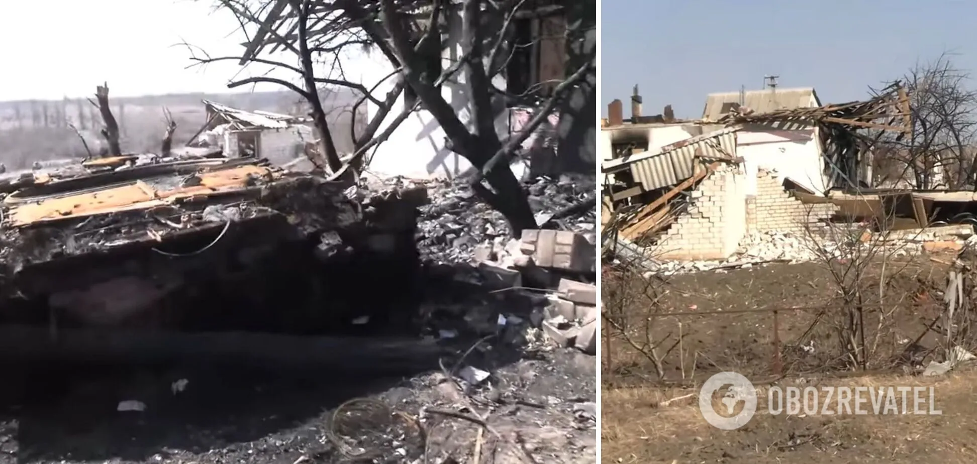 Оккупанты с техникой скрывались за домами сельчан