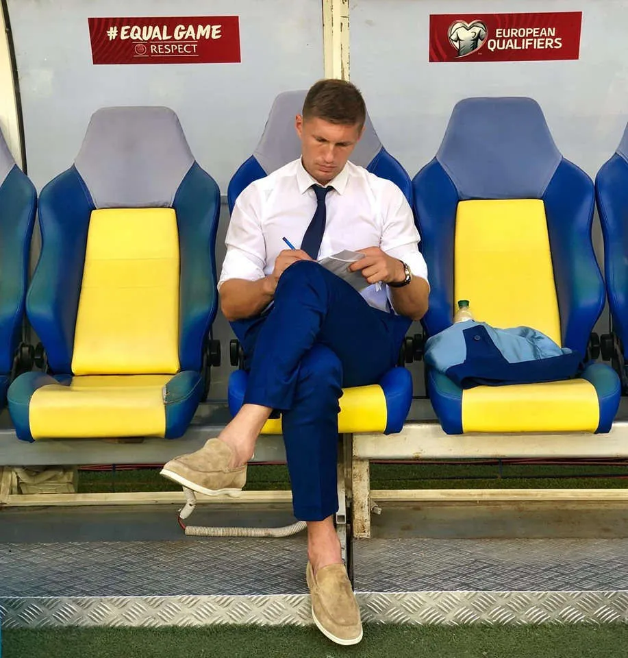 Левченко во время работы.