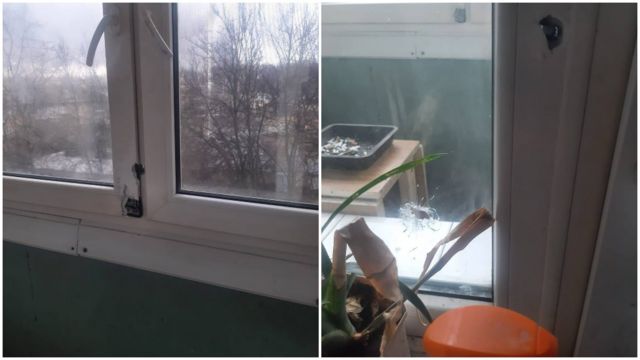 Так виглядають отвори від куль у цивільних помешканнях