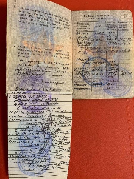 Военный билет российского солдата dqxikeidqxidqeant