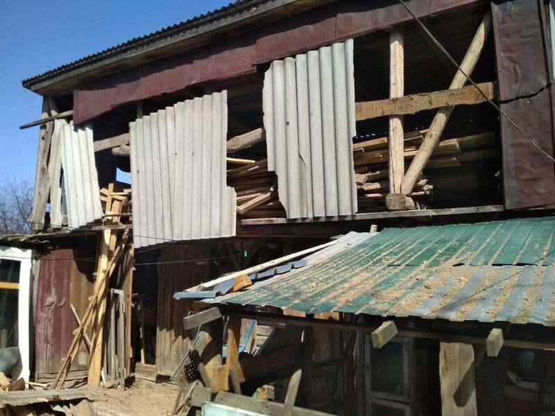 Поврежден частный дом