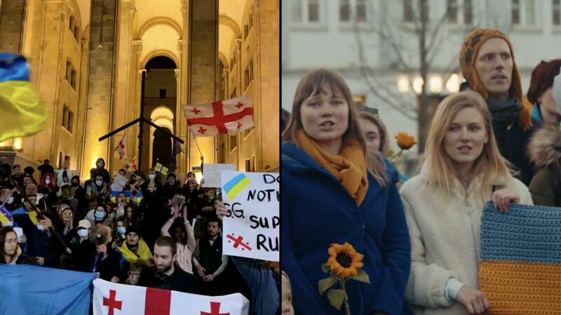 "Ой у лузі червона калина..." спели 300 литовцев