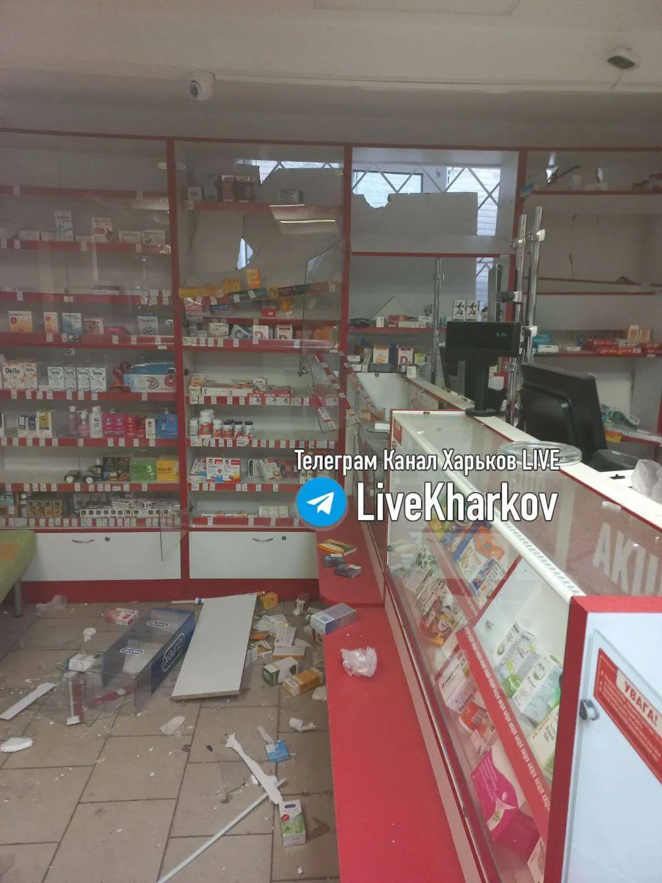 Ракета упала на рынке