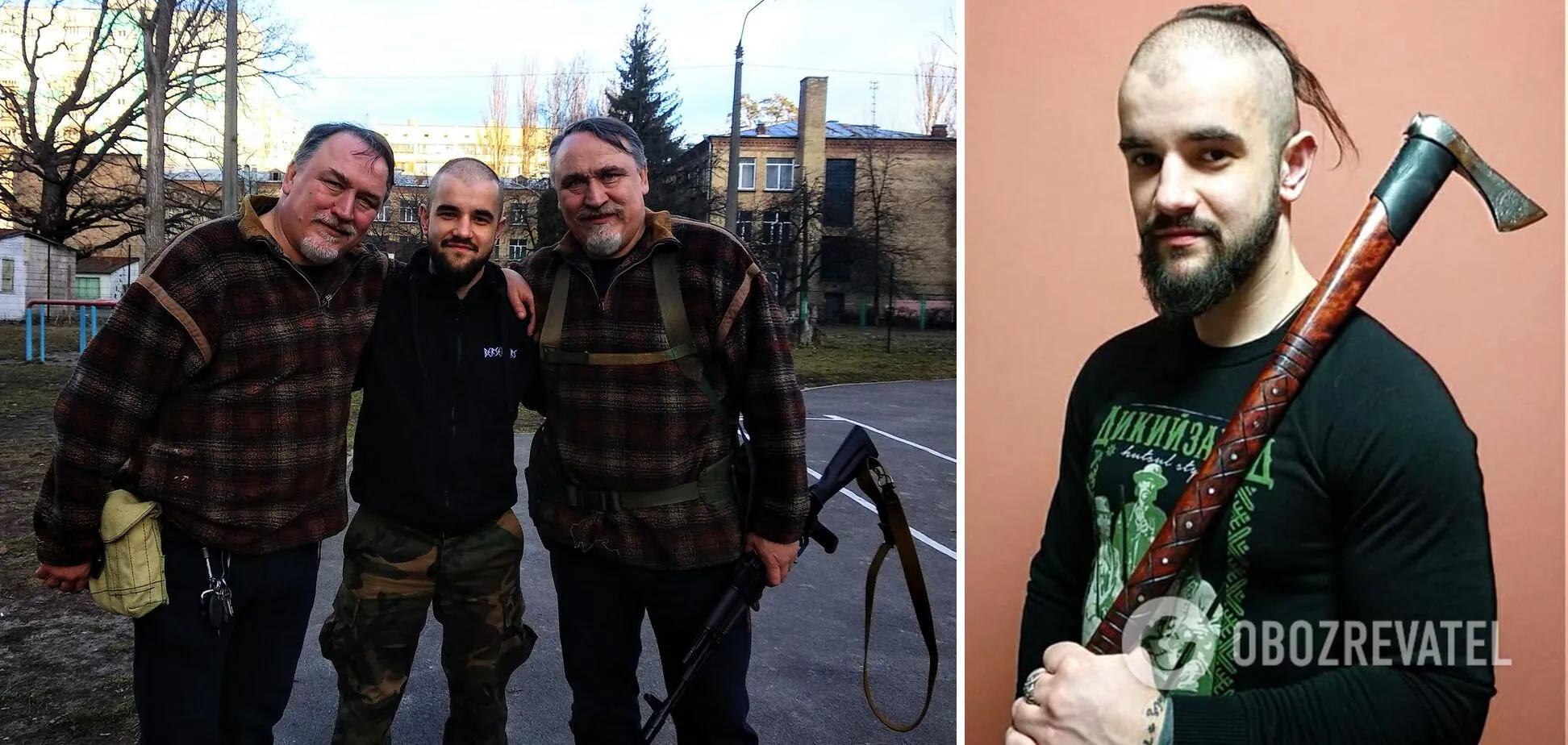 Тарас Лаврив с братьями Капрановыми