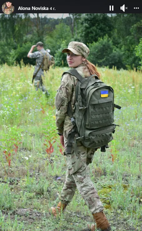 Алена была военным медицинским инструктором