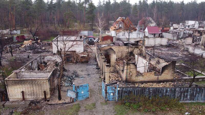 Село с высоты птичьего полета.