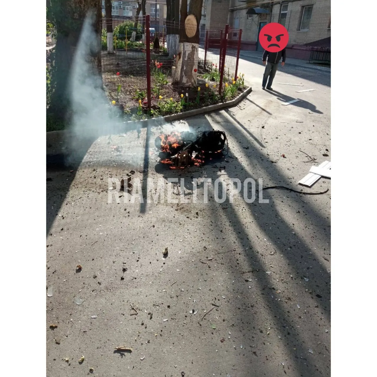 Кадры с места ЧП в Мелитополе 3 мая dqxikeidqxidqeant