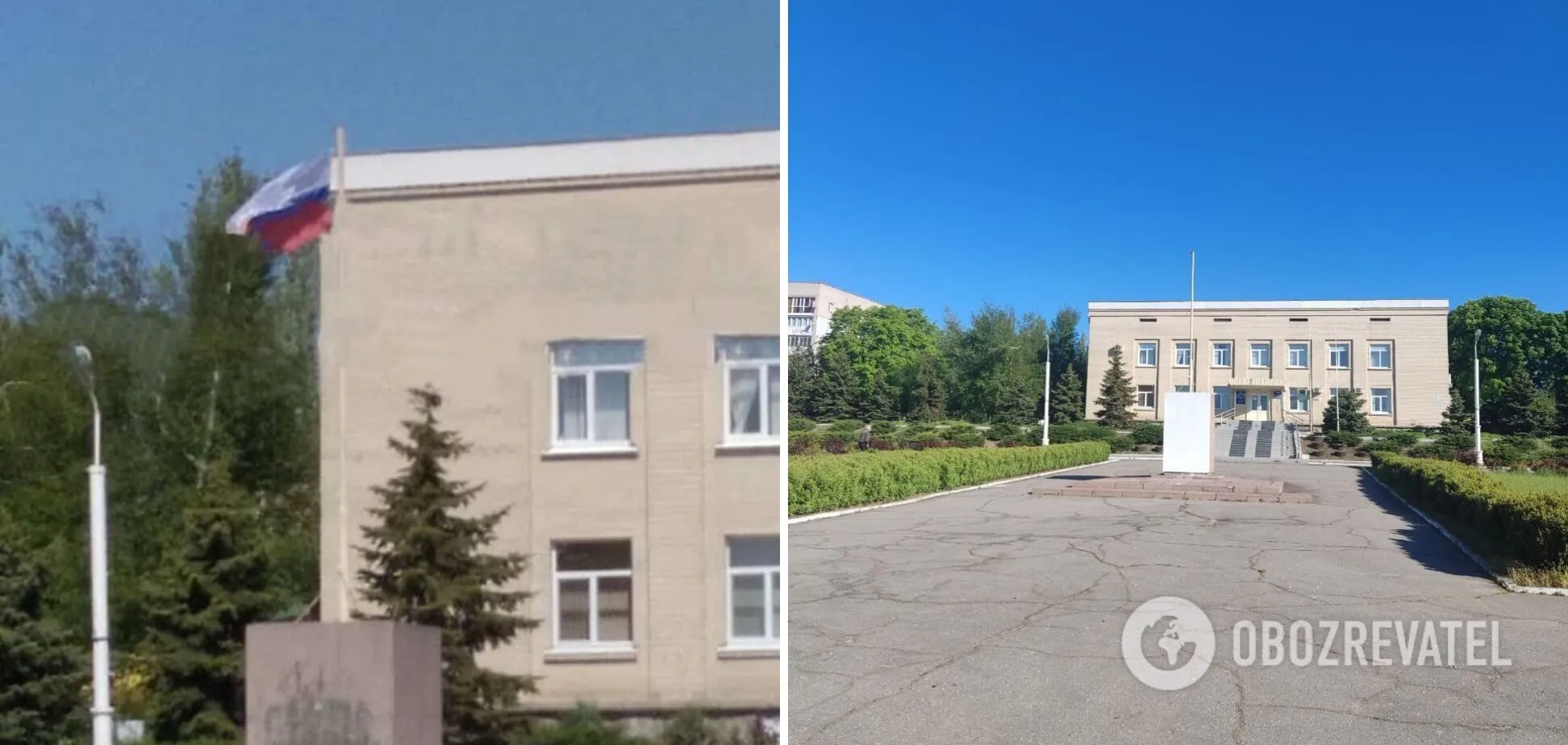 Перед Бериславской райгосадминистрацией сняли флаг РФ. dqxikeidqxidqrant