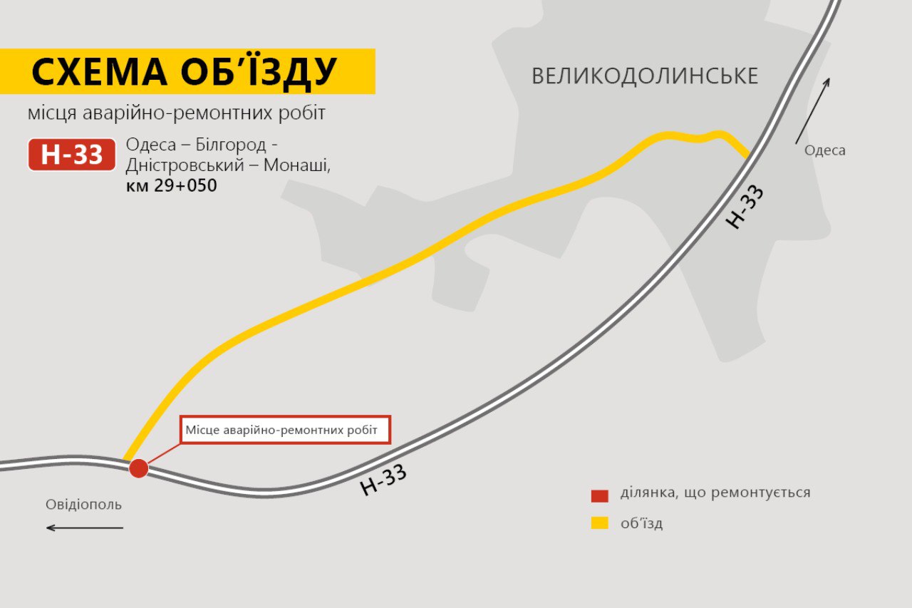 В Одесской области перекроют трассу национального значения. Сроки и схема объезда dqxikeidqxidqeant