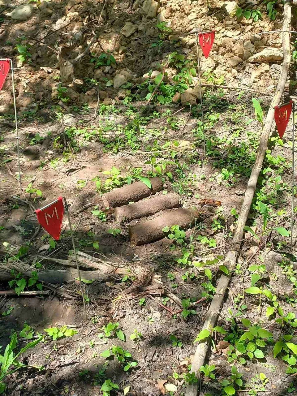 Саперы нашли четыре снаряда времен ВМВ.