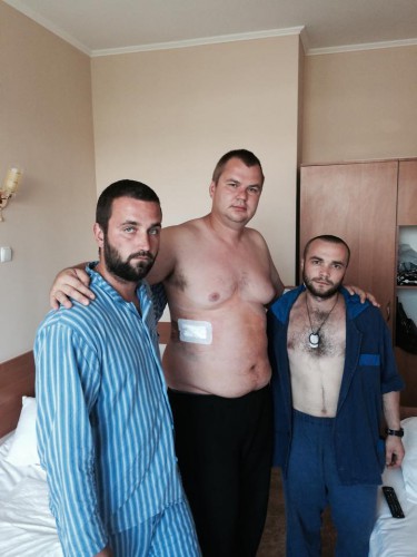 Раненый Булатов в больнице