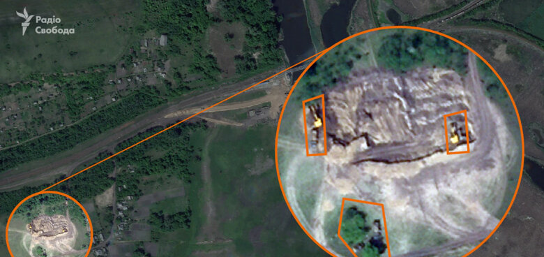 Спутник зафиксировал строительство оккупантами переправы возле поселка Купянск-Узловой Харьковской области, - СМИ 03