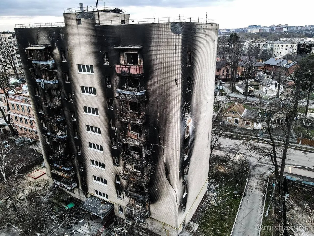 Всего обстрелам подверглось 71% территории города. dqxikeidqxidqeant