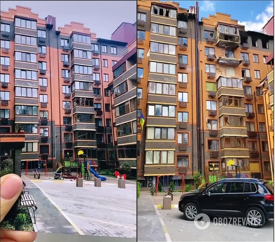 Можно рассмотреть, как изменился населенный пункт после прихода "русского мира". dqxikeidqxidqrant