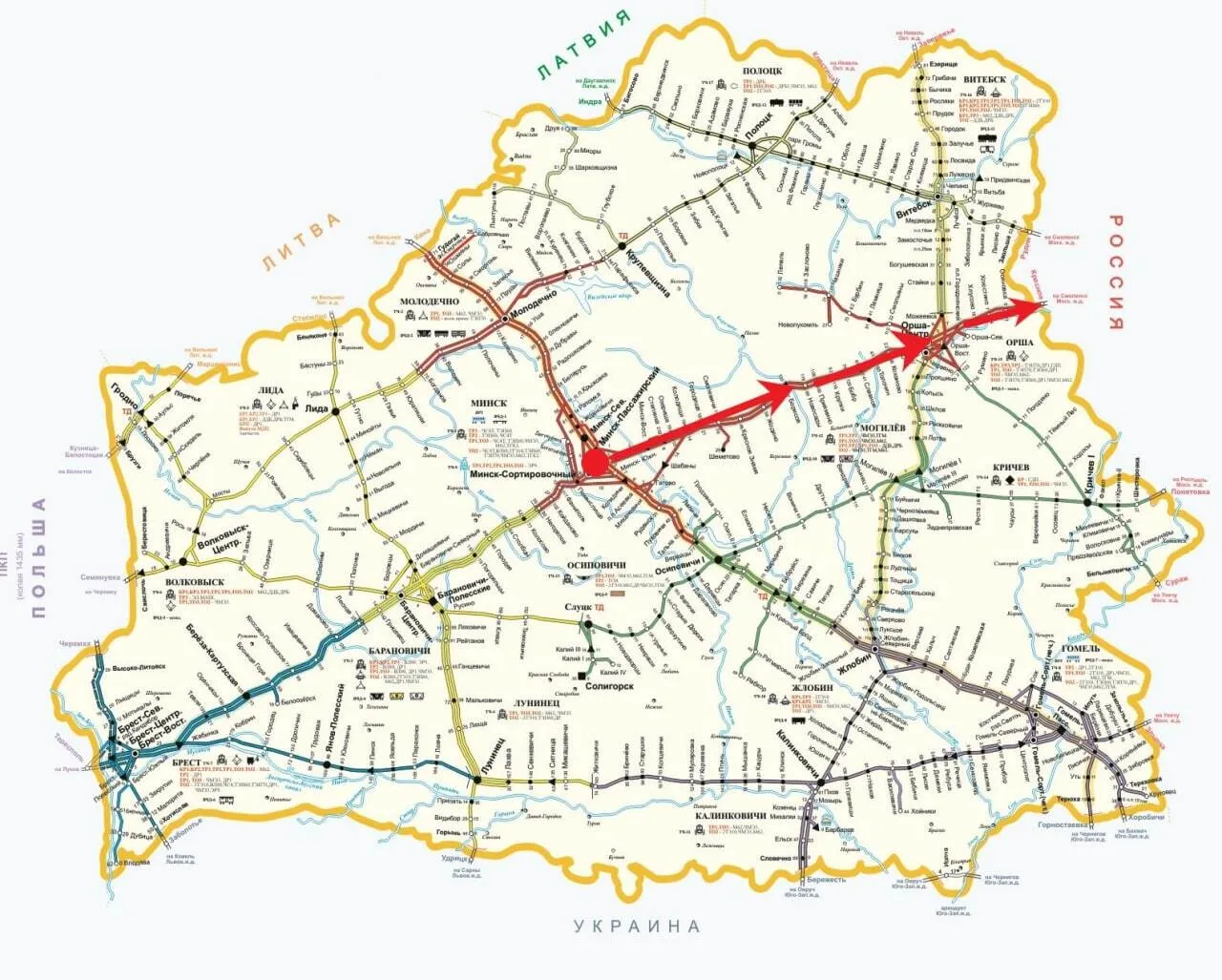 Маршрут следования поездов. dqxikeidqxidqeant