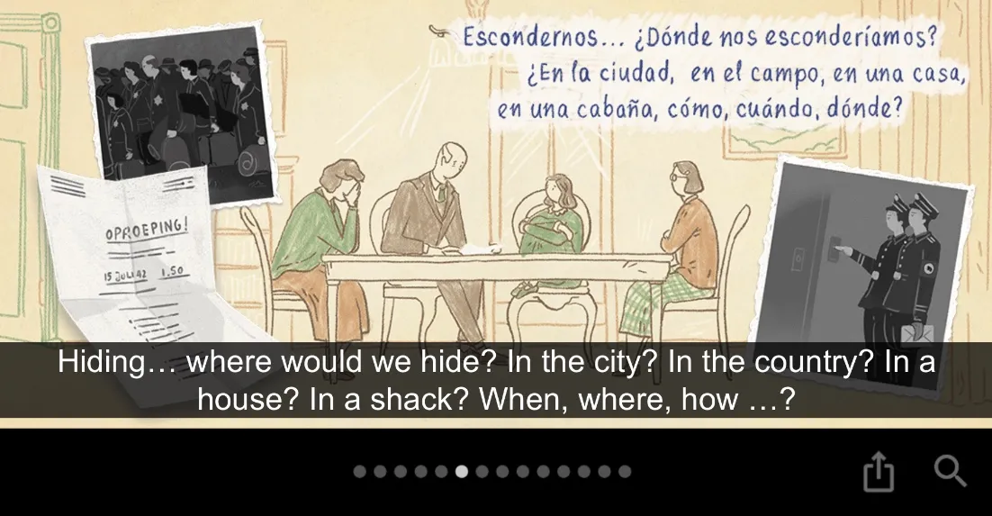 Google посвятил дудл трагическому дневнику жертвы Холокоста Анны Франк