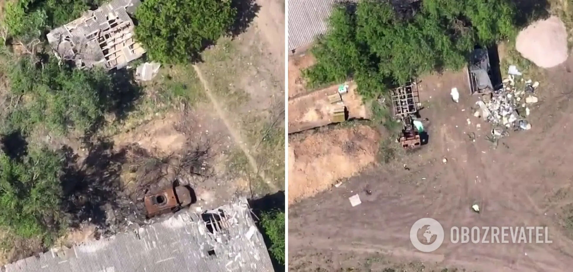 Уничтоженная техника оккупантов