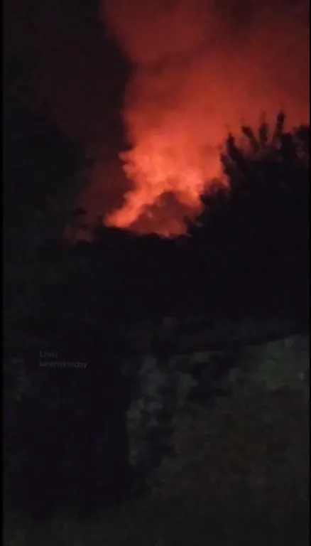 Горел склад боеприпасов оккупантов