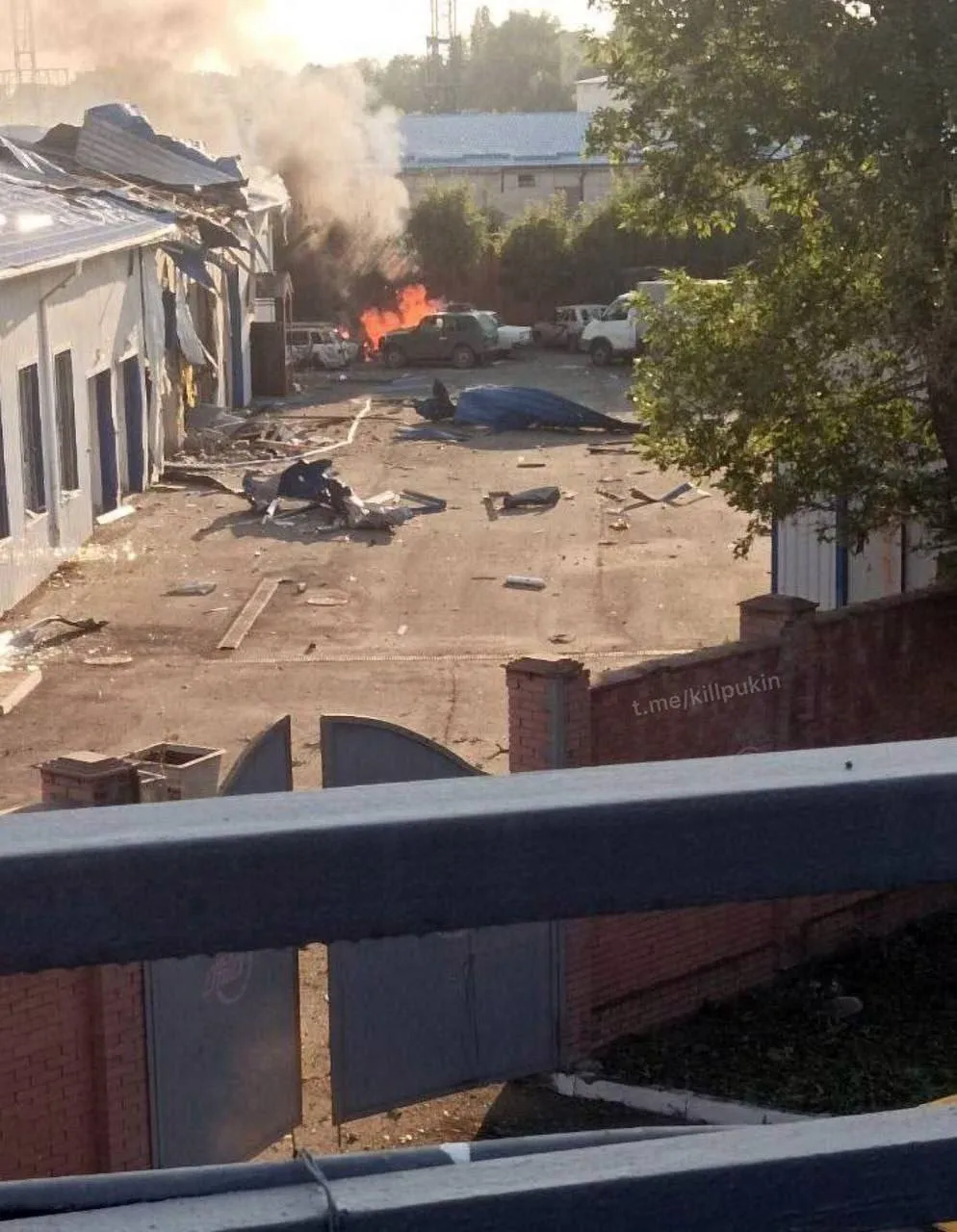 Казарма российских оккупантов загорелась dqxikeidqxidqrant