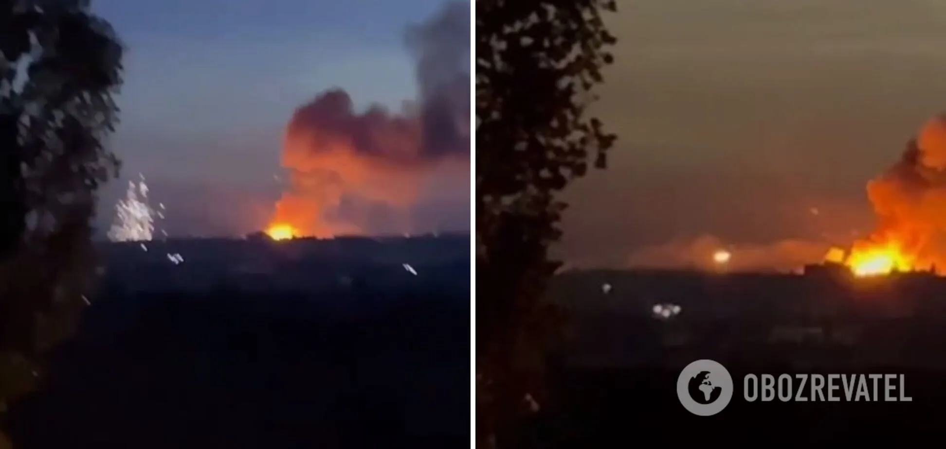 На складе оккупантов несколько часов подряд детонировали боеприпасы