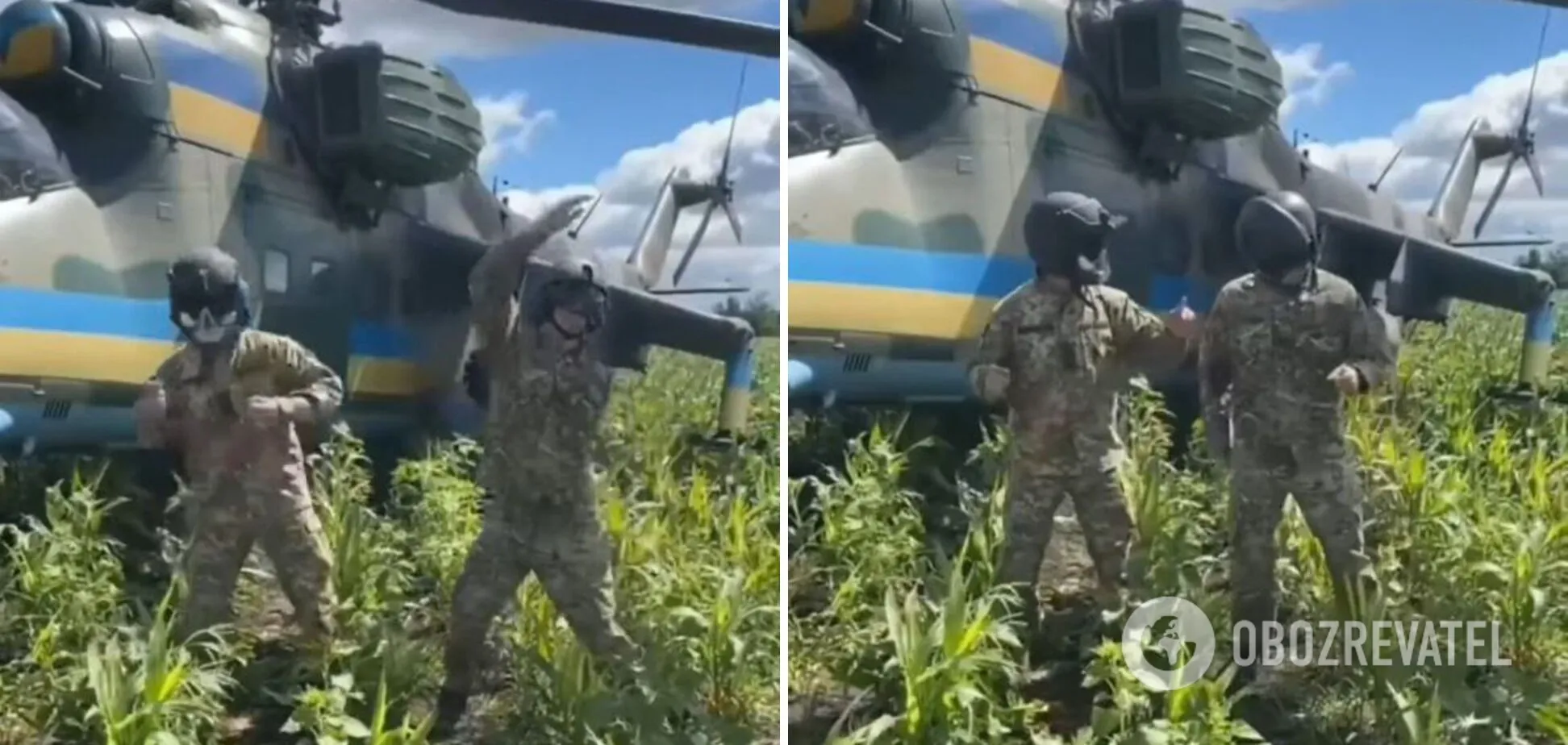 Украинские защитники устроили зажигательные танцы в поле. dqxikeidqxidqeant