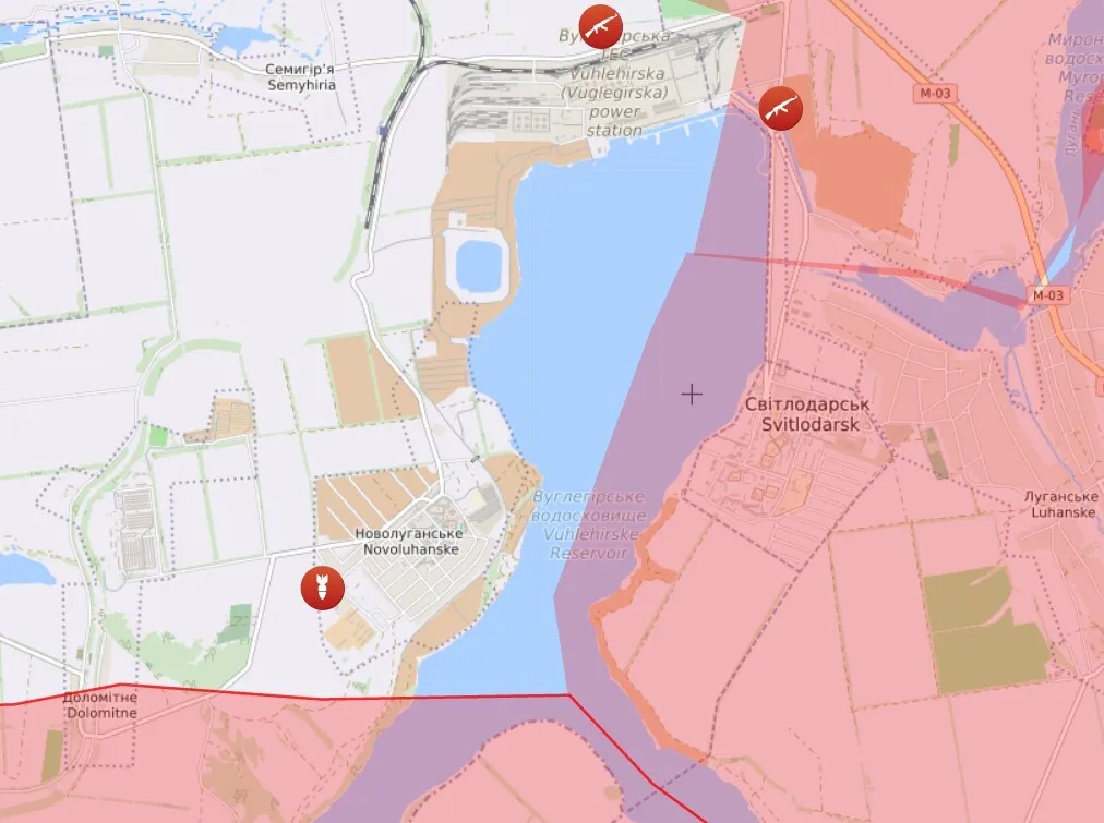 Окупанти хочуть закріпитися на березі Вуглегірського водосховища dqxikeidqxidqeant