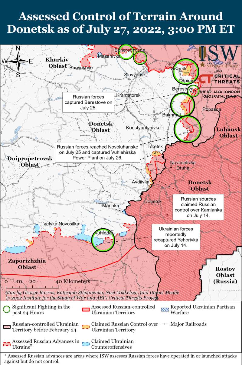 Окупанти зосередилися на наступах у бік Сіверська та Бахмута dqxikeidqxiqetant
