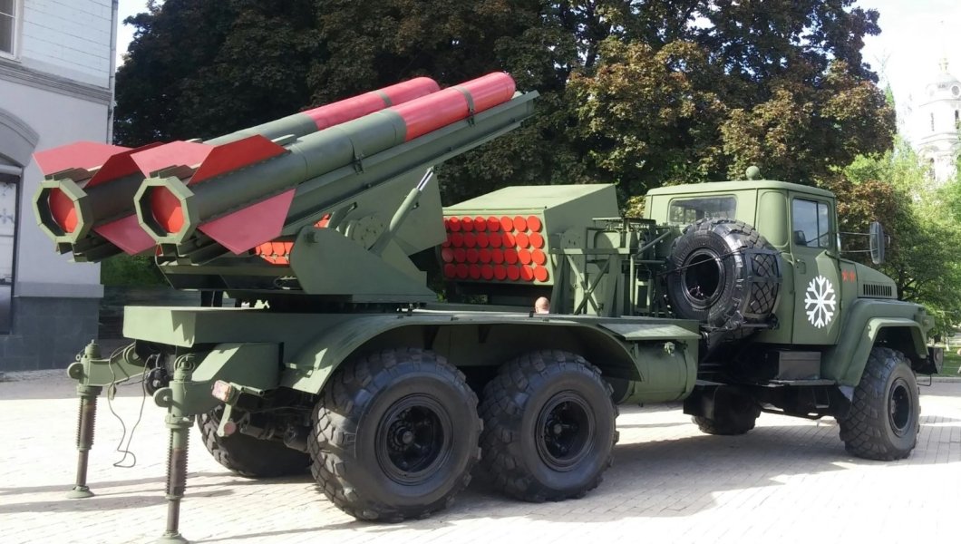 РСЗО Снежинка самодельная установка боевики Донбасс реактивная артиллерия