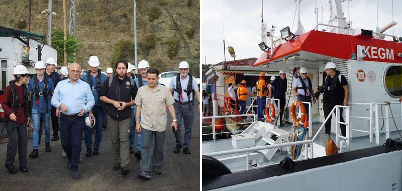 Группа, проверяющая судно RAZONI dqxikeidqxidqrant