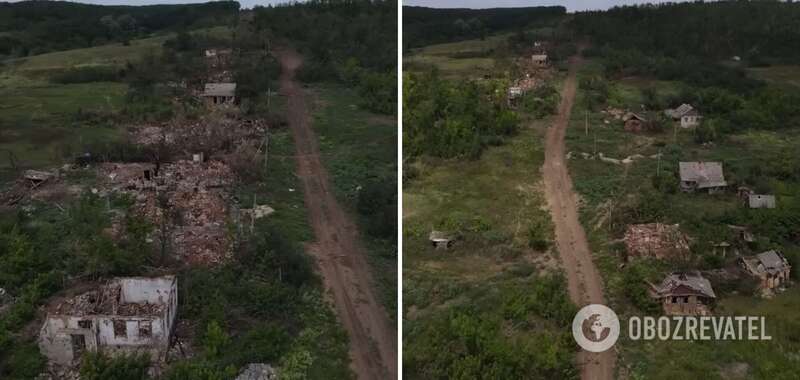 Зруйноване обстрілами РФ село Дібрівне