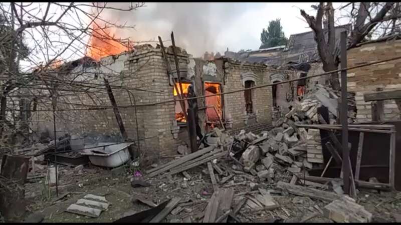 Руйнування у населеному пункті