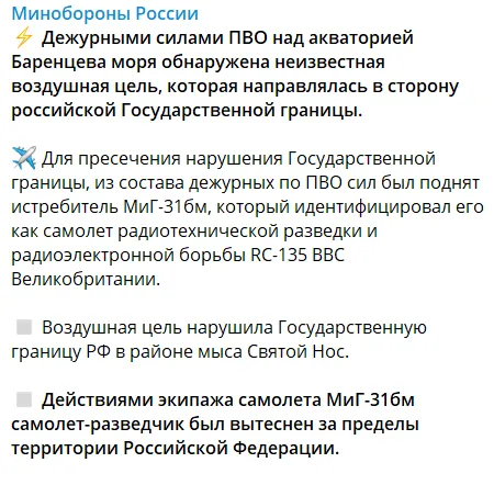 В РФ рассказали о стычке с британским самолетом. dqxikeidqxidqrant