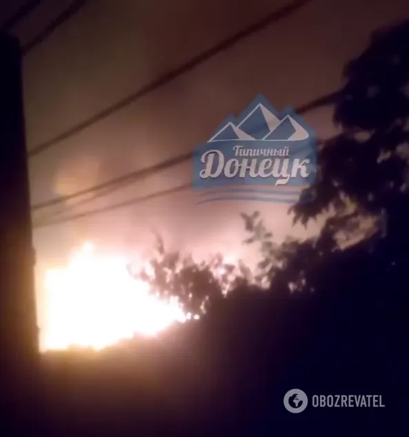 Вибухи в місті Амвросіївка вночі