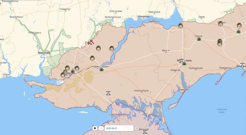 Карта войны в Украине на 21 августа: какова ситуация на фронтах