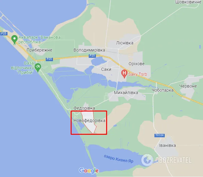 Новофедорівка на карті