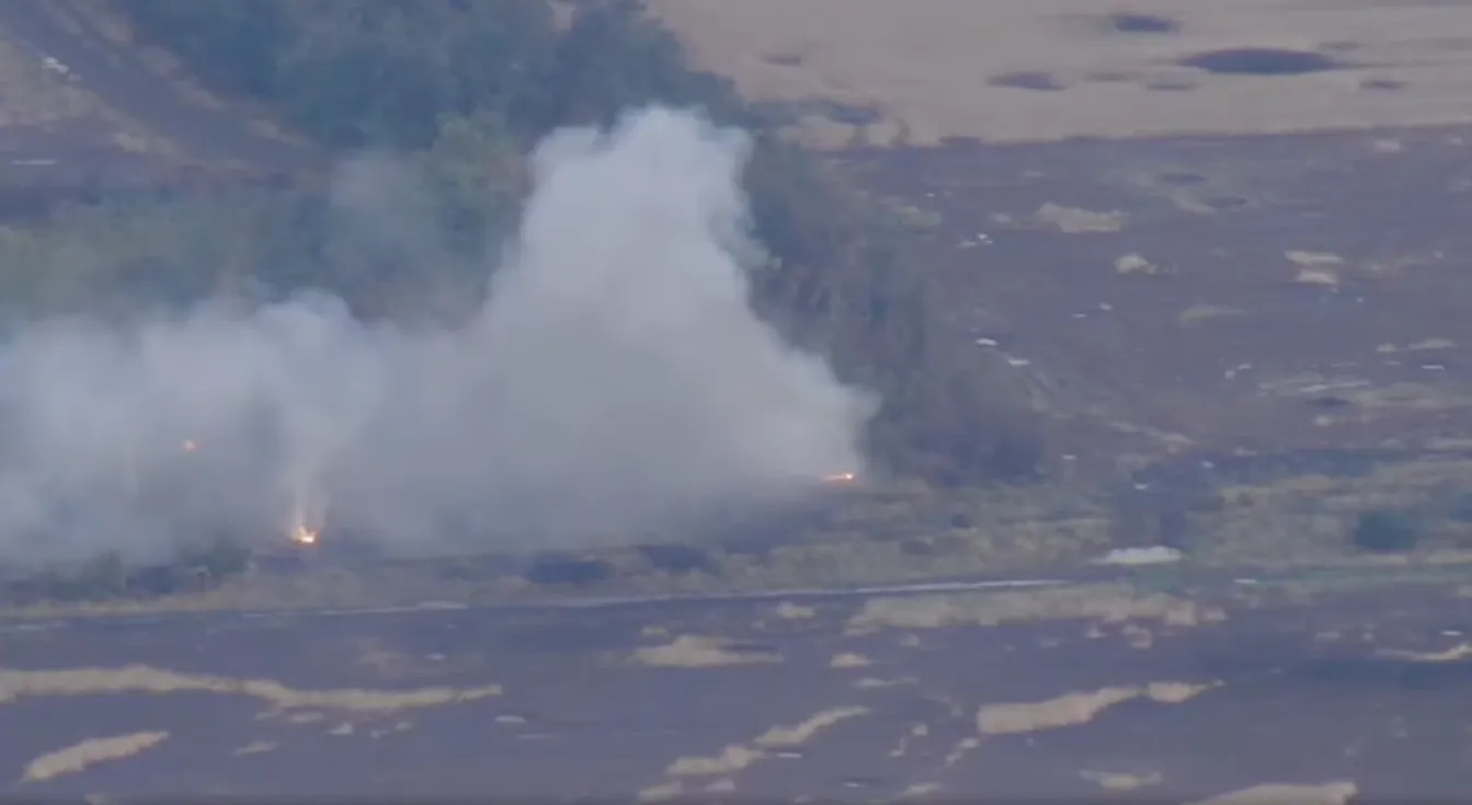 Работа украинских артиллеристов