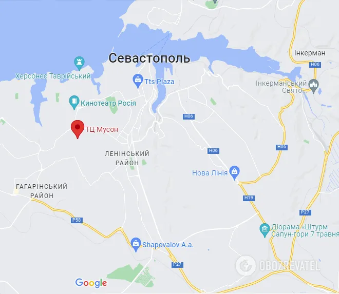 Севастопольский "Муссон" на карте dqxikeidqxidqeant