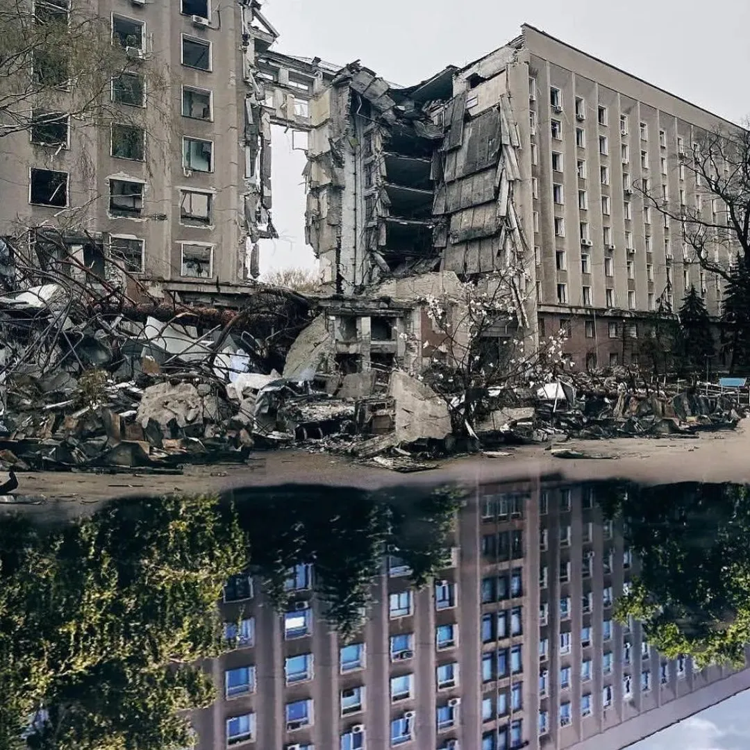 Раніше там були люди. Український дизайнер зворушив мережу фото до та після війни