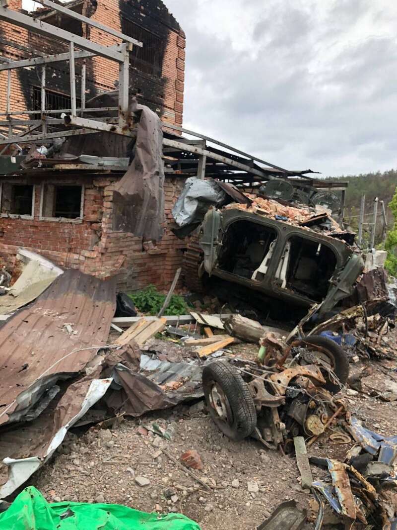 Покинуті позиції росіян на Донбасі