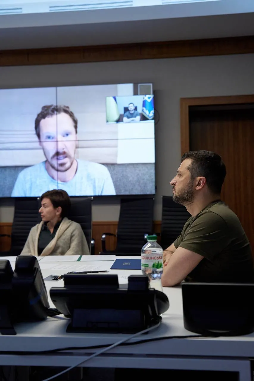 Зеленський поспілкувався з зіркою ’’Шерлока’’ Камбербетчем і подякував йому за підтримку України dqxikeidqxidqeant